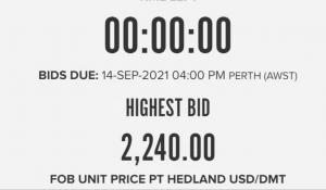 Pilbara锂精矿拍卖价格为2240美元/吨超市场预期